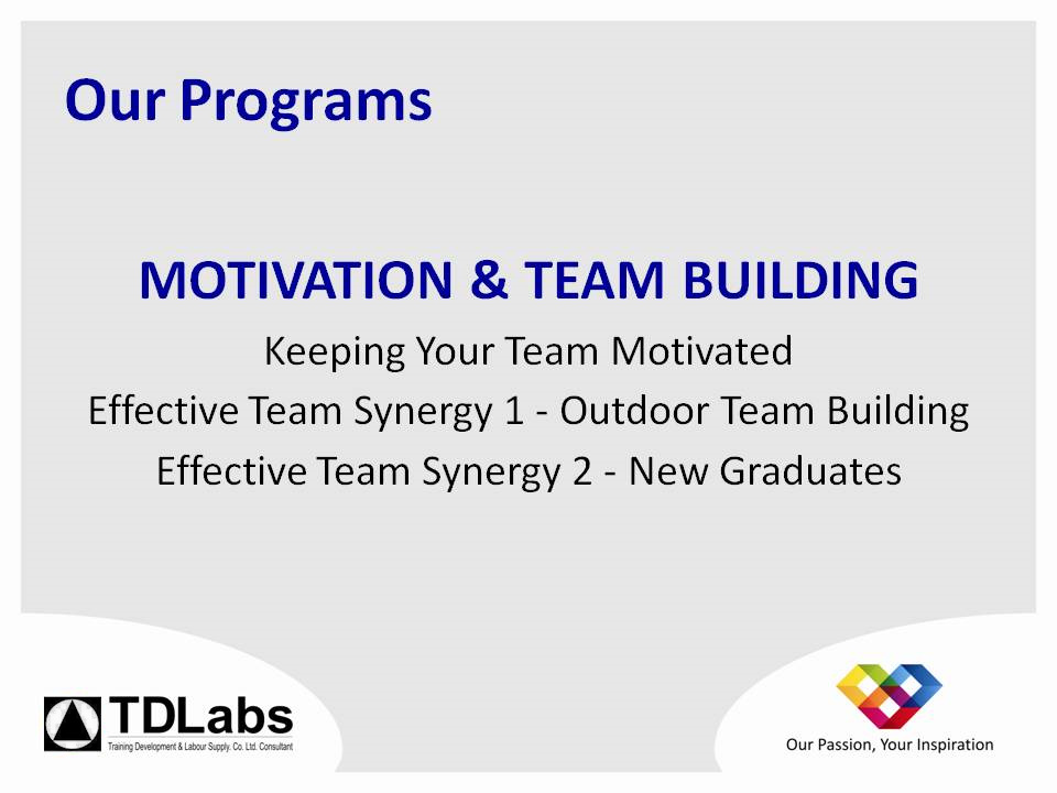 Motivation & team building
